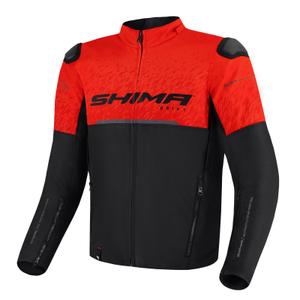 Chaqueta de moto Shima Drift negro-rojo