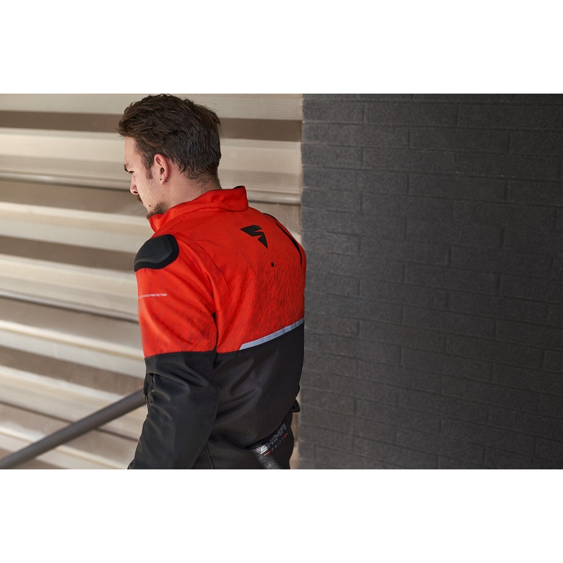 Chaqueta de moto Shima Drift negro-rojo