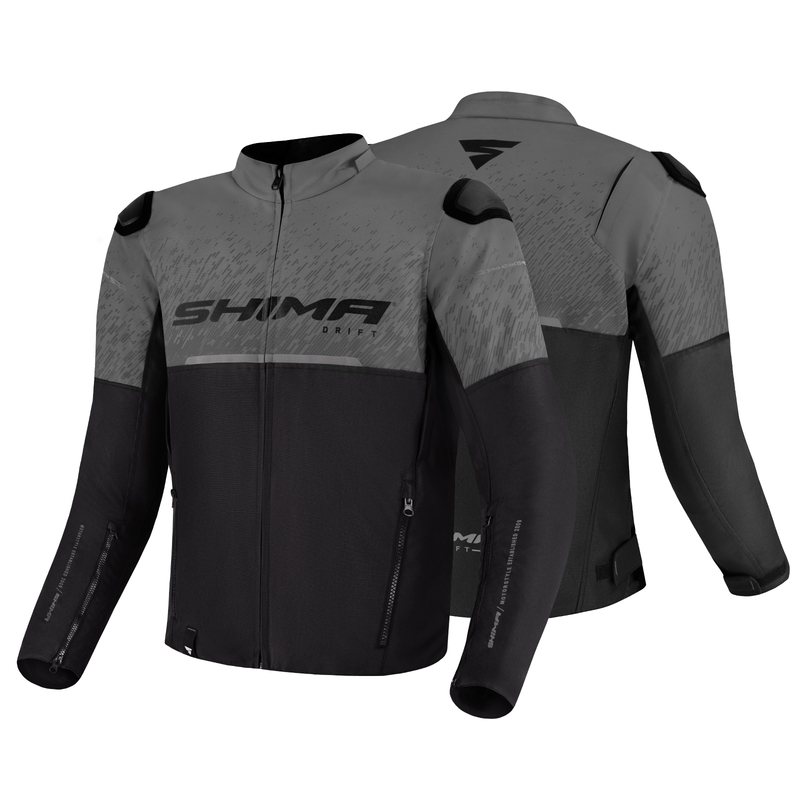 Chaqueta de moto Shima Drift negro-gris