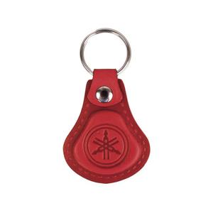 Llavero de cuero Yamaha rojo