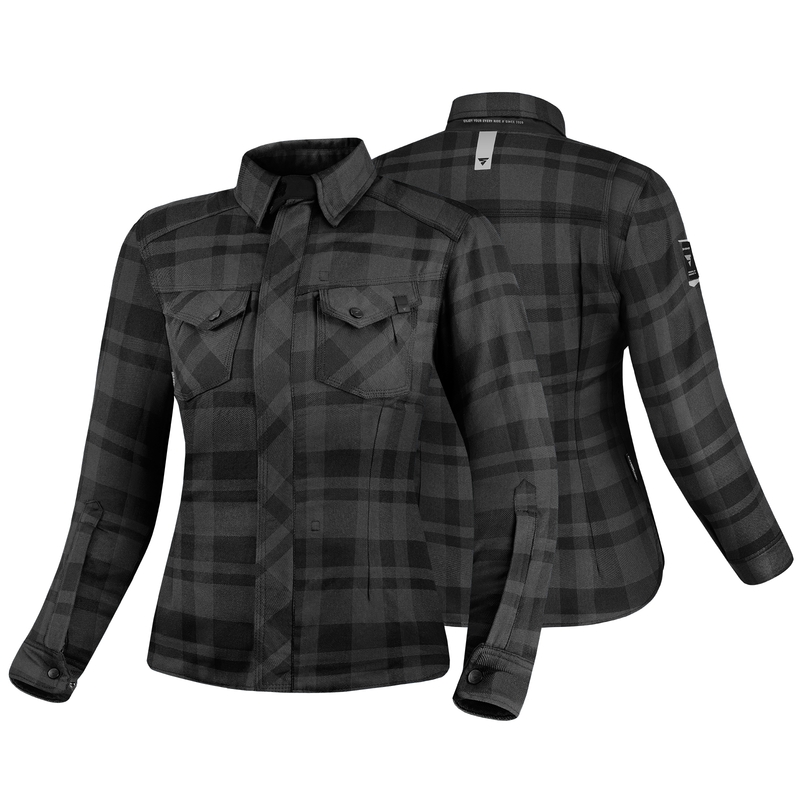 Shima Renegade 2 Camisa de moto para mujer Negro