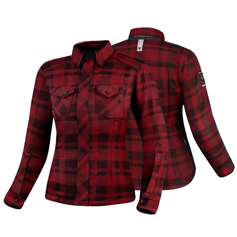 Camiseta moto mujer Shima Renegade 2 roja