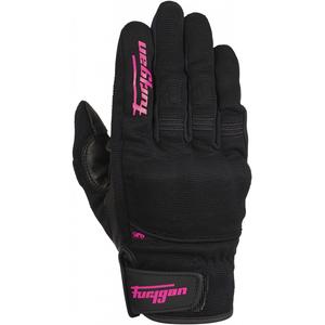 Guantes de moto para mujer Furygan Jet D3O Negro y Rosa
