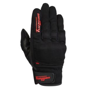 Guantes de moto para mujer Furygan Jet D3O negros y rojos