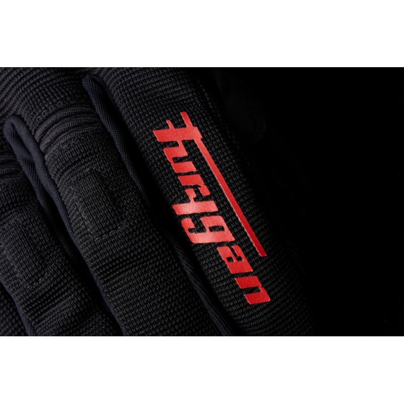 Guantes de moto para mujer Furygan Jet D3O negros y rojos