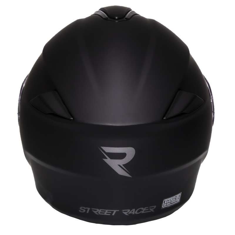 Casco de moto abatible Street Racer Ranger negro mate