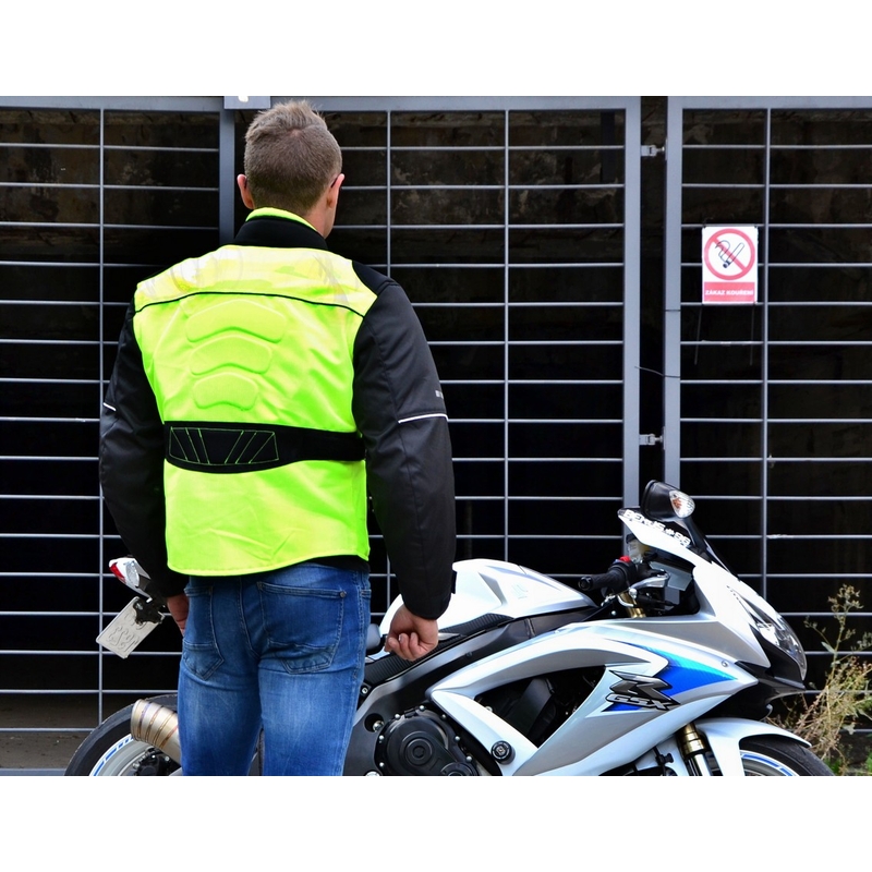 Bunda na motorku RSA Airforce černo-fluo žlutá výprodej