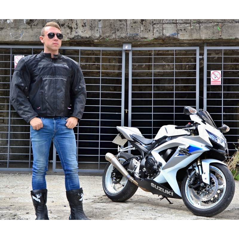 Bunda na motorku RSA-Airvent černá výprodej