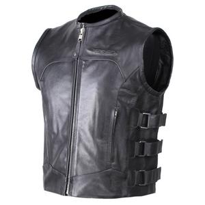 Chaleco de moto de cuero RSA Biker