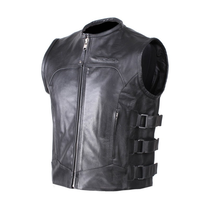 Chaleco de cuero para motociclista RSA