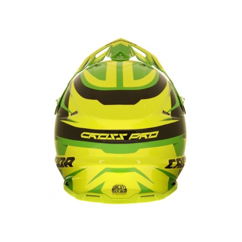 Motokrosová přilba Cassida Cross Pro - zeleno/žluto/černá