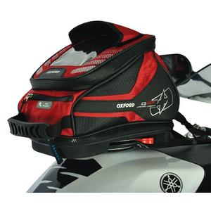 Bolsa sobredepósito para moto Oxford Q4R QR-rojo