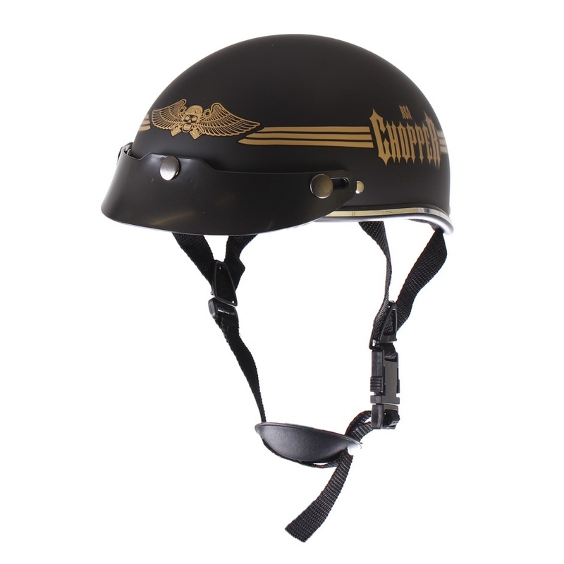 Casco de moto braincap RSA Skull negro mate