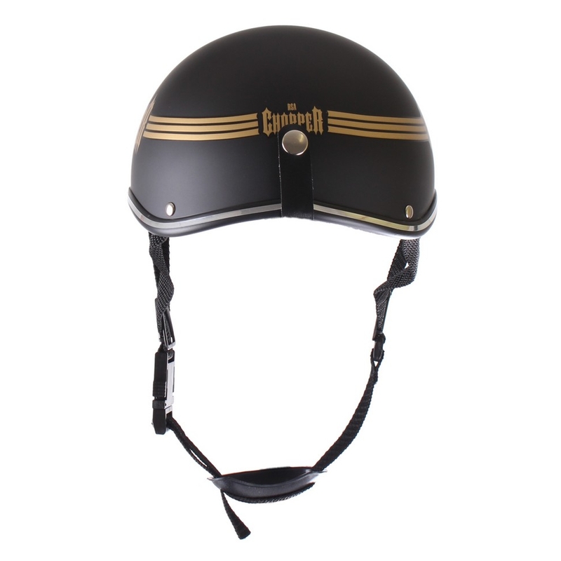 Casco de moto braincap RSA Skull negro mate