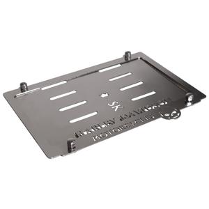 Almohadilla de acero inoxidable para la placa de matrícula SK Harley Skull