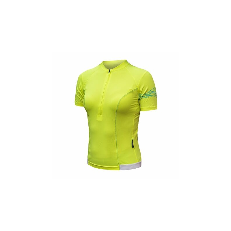 Maillot SENSOR COOLMAX ENTRY amarillo neón para mujer liquidación