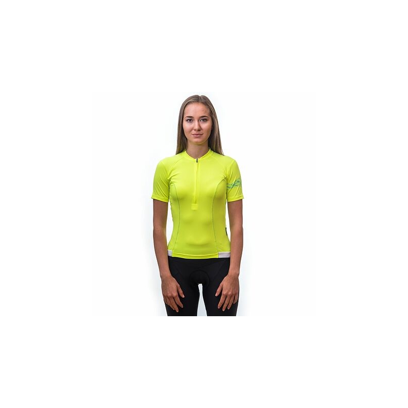 Maillot SENSOR COOLMAX ENTRY amarillo neón para mujer liquidación