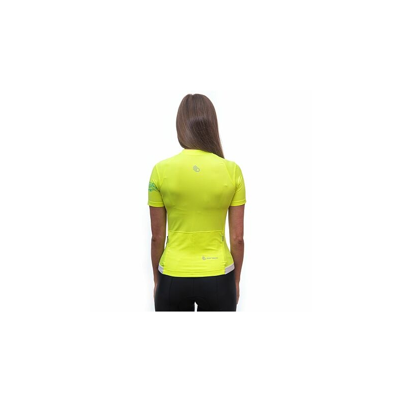 Maillot SENSOR COOLMAX ENTRY amarillo neón para mujer liquidación