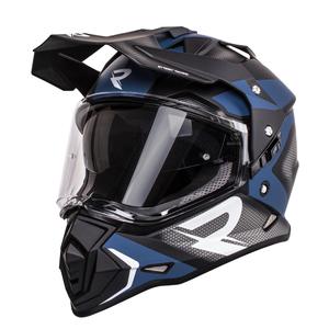 Casco enduro Street Racer Tracker negro-azul