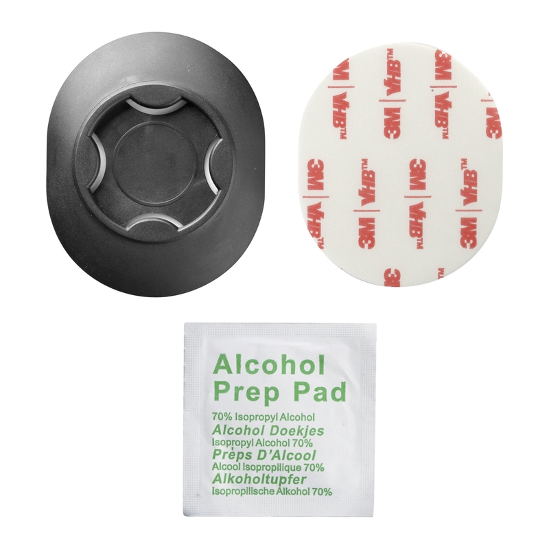 Interphone SMQUIKLOXPAD base adhesiva para soportes QUIKLOX negro