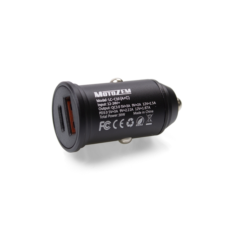 Adaptador USB para coche MotoZem
