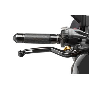 Maneta de freno sin adaptador PUIG 170NO larga negro/oro oferta liquidación