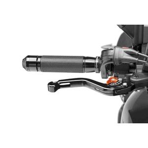 Maneta de freno sin adaptador PUIG 180NT corta negro/naranja
