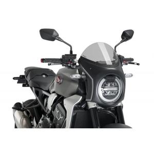 Plexi štít PUIG SEMI-FAIRING matná černá kouřová