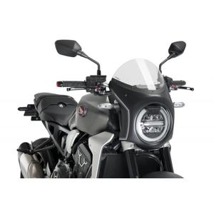 Plexi štít PUIG SEMI-FAIRING matná černá průhledný