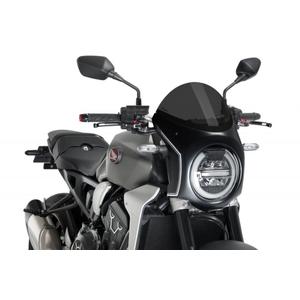 Plexi štít PUIG SEMI-FAIRING karbonový vzhled tmavá kouřová