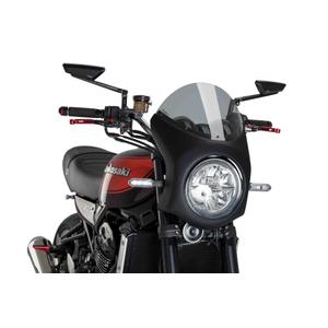 Plexi štít PUIG SEMI-FAIRING karbonový vzhled kouřová