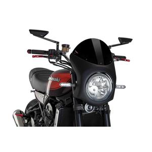 Plexi štít PUIG SEMI-FAIRING karbonový vzhled černý