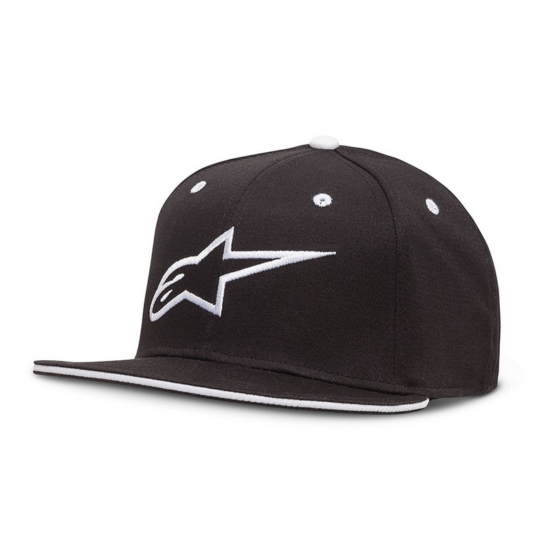 Gorra Alpinestars Ageless Flatbill Negra y Blanca