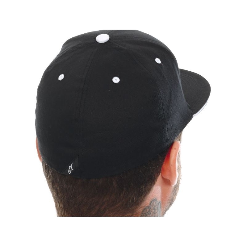 Gorra Alpinestars Ageless Flatbill Negra y Blanca