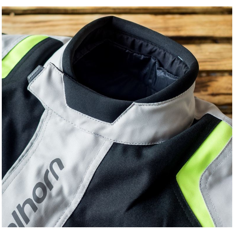 Dámská moto bunda Rebelhorn Hiker Pro šedo-černo-fluo žlutá výprodej