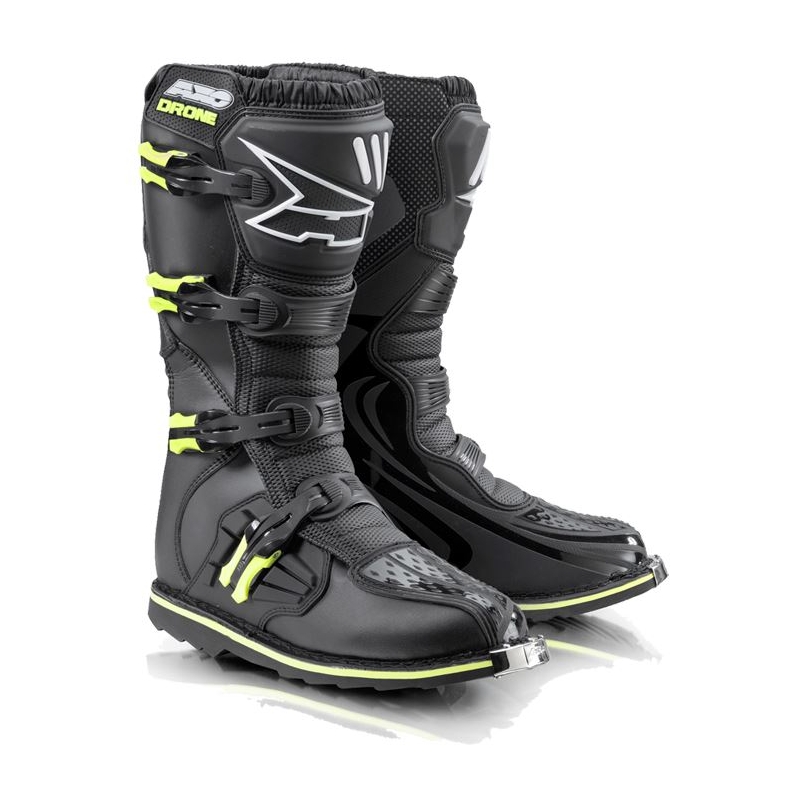 Moto boty AXO Drone Enduro černo-fluo žluté výprodej