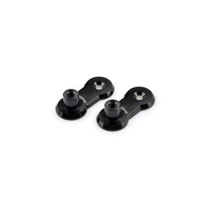 Adjustable footpegs relocation adaptors kit PUIG 40mm černý