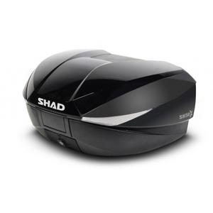 Vrchní kufr na motorku s barevným krytem SHAD SH58X Lesklá černá se zámkem PREMIUM