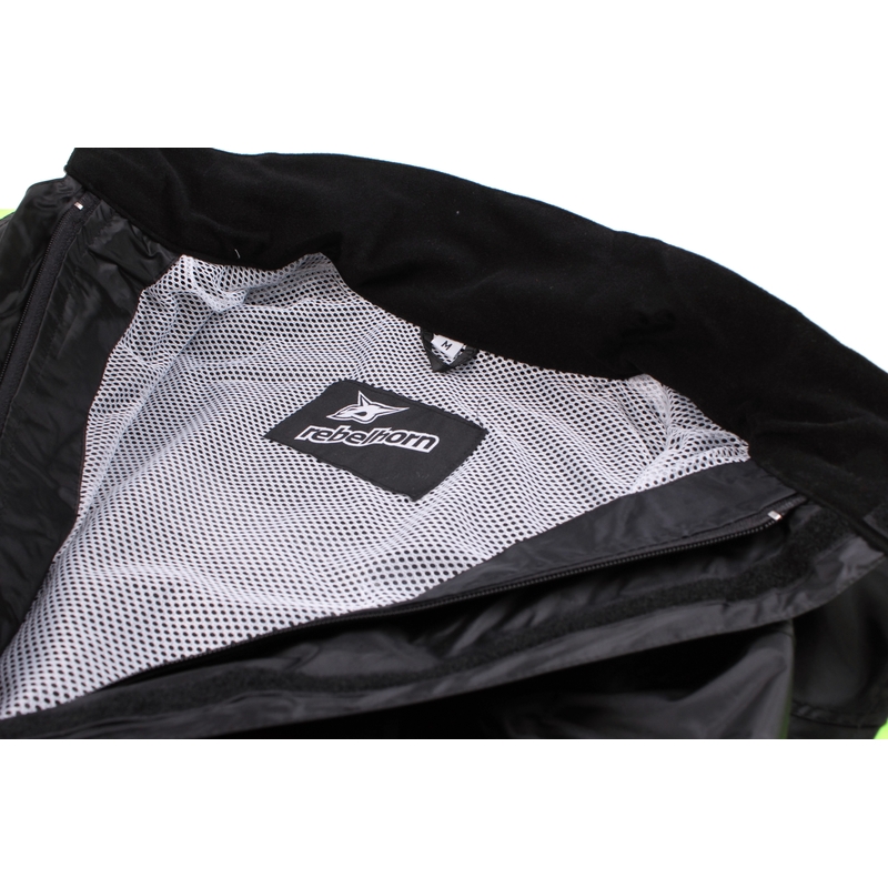 Chubasquero para moto Rebelhorn Rain amarillo fluo