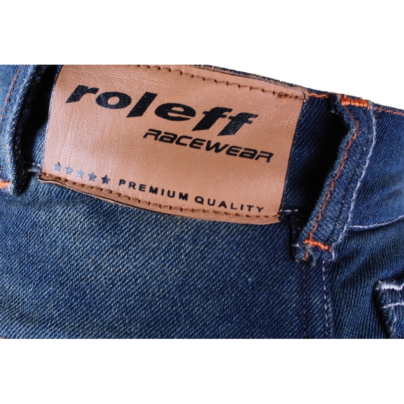 Dámské jeansy na motorku Roleff Jeans modré