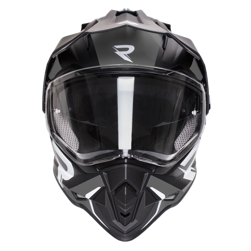 Casco enduro Street Racer Tracker negro-gris