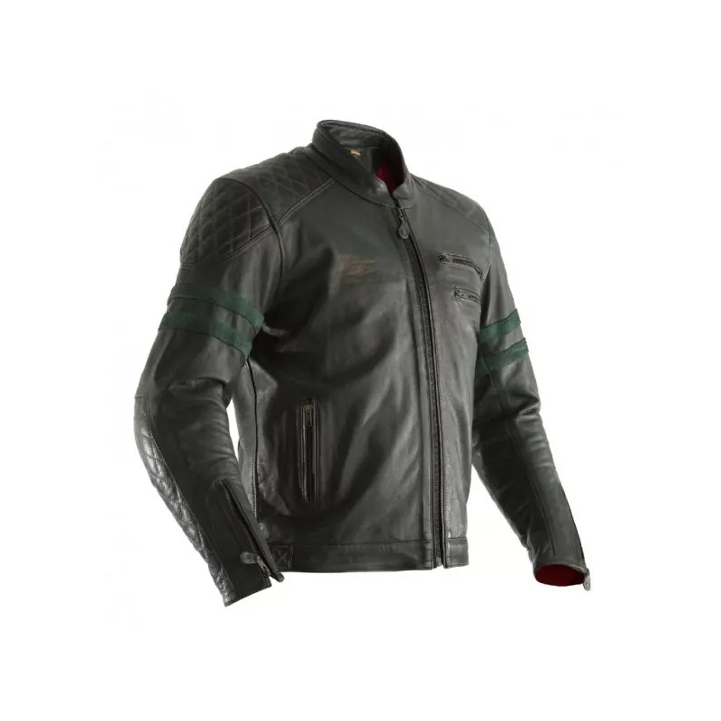 Chaqueta de moto RST IOM TT Hillberry CE verde liquidación