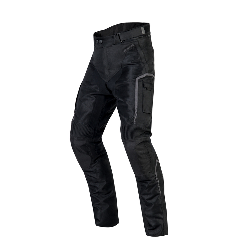 Ozone Flow Pantalón de moto recortado negro liquidación