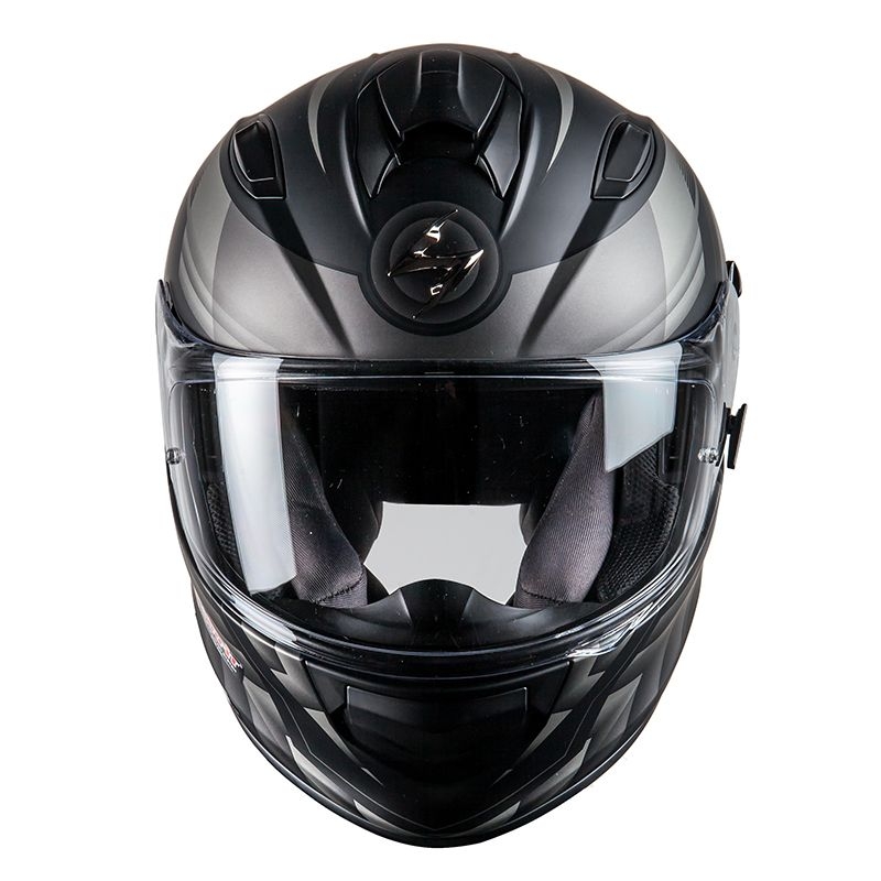 Moto integrální přilba Scorpion EXO-510 Air Scale černo-stříbrná výprodej