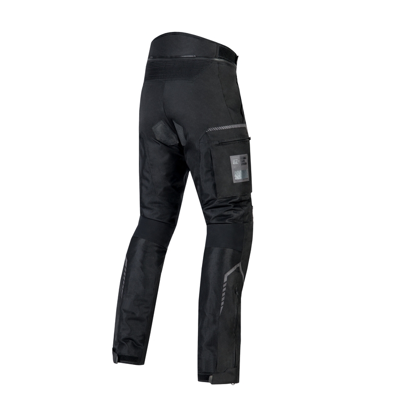Ozone Flow Pantalón de moto recortado negro liquidación