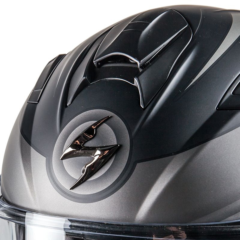 Moto integrální přilba Scorpion EXO-510 Air Scale černo-stříbrná výprodej