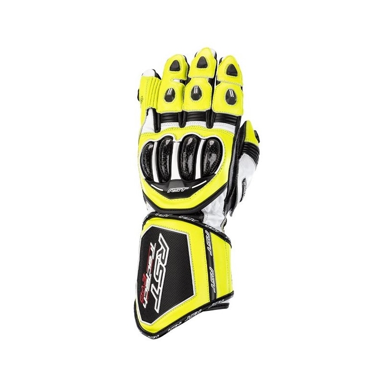 Rukavice na motorku RST Tractech Evo 4 CE černo-bílo-fluo žluté výprodej