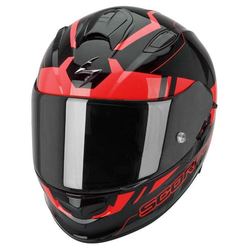 Moto integrální přilba Scorpion EXO-510 Stage černo-červená výprodej