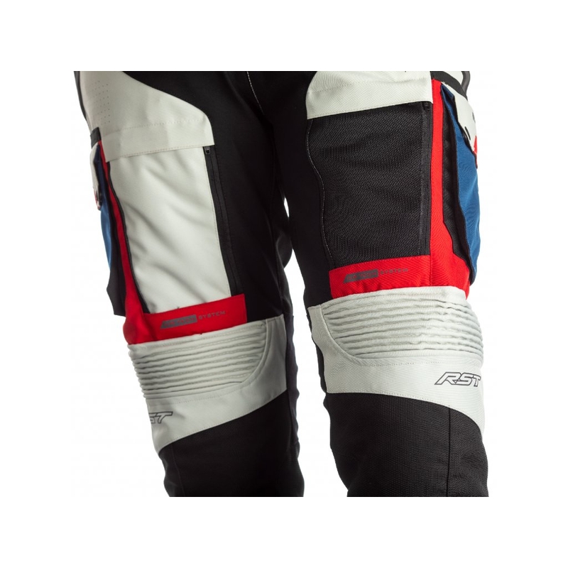 Pantalón de moto RST Pro Series Adventure-X CE Negro-Plata-Azul-Rojo liquidación