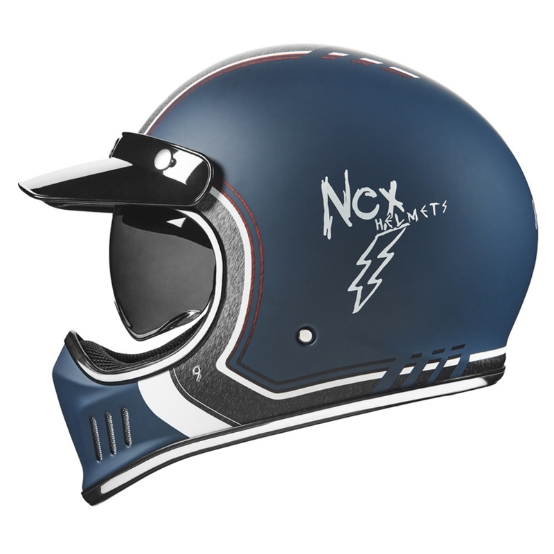 Integrální přilba na motorku NOX PREMIUM Seventy Nine modrá